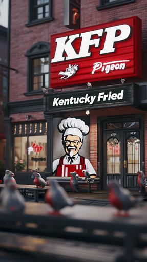 A KFC restaurant photograph, that says 