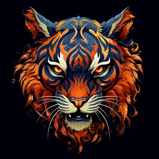 A calavera Auburn Tiger's Logo