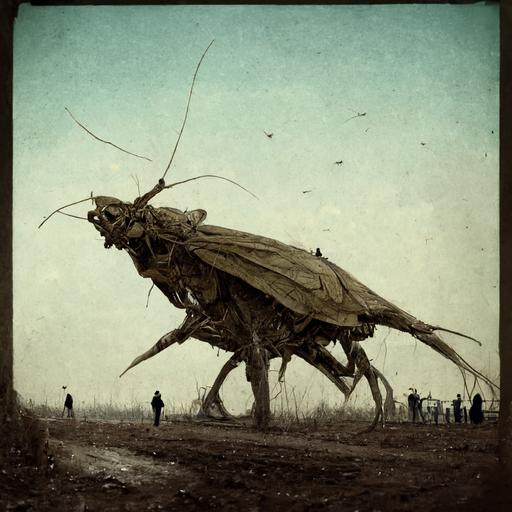A giant locust that eats people