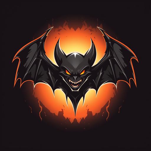 A scary bat logo