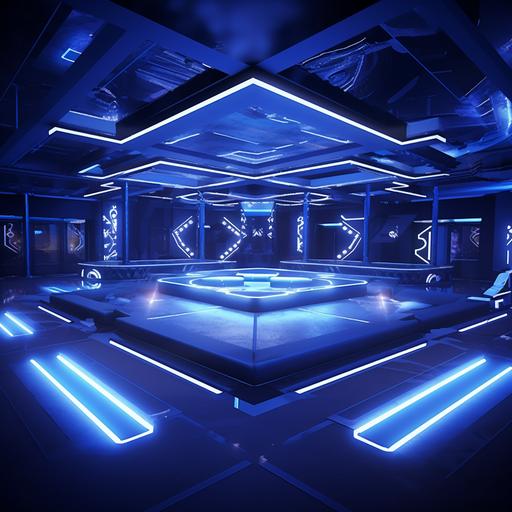 A simple and elegant night club with a roman empire touch look and feel with limited seats and more dance floor. Led Light cieling that makes u feel like you are in an open sky warm light and dark night blue should be the ambiance, simplicity and minimalistic is a key