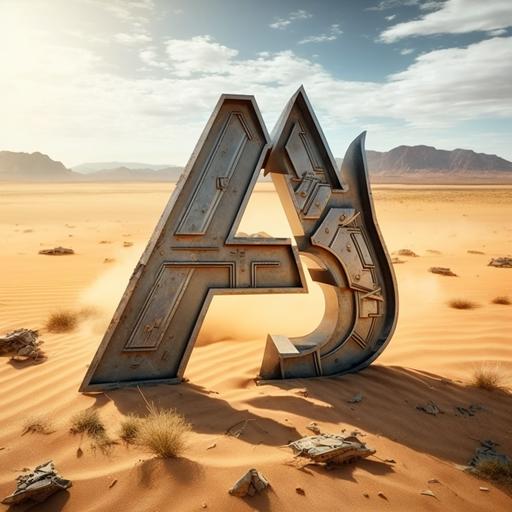 AG letters logo in a starship troopers style, hyper realistic, hdr, 8k