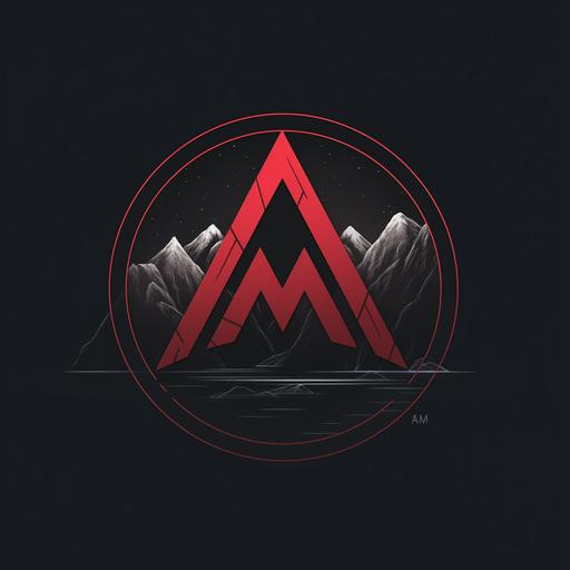 AM Logo High Detailed, minimalistic