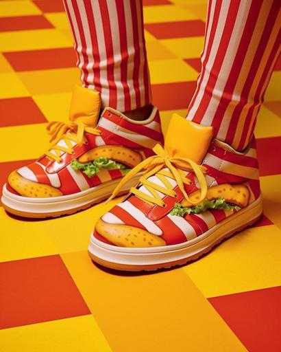 Adidas burger shoes, aesthetic --ar 8:10