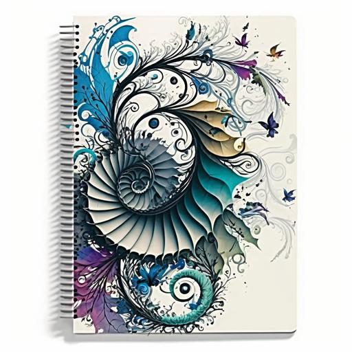 Aesthetic Spiral Notebook Journal For Women - Cute Abstract