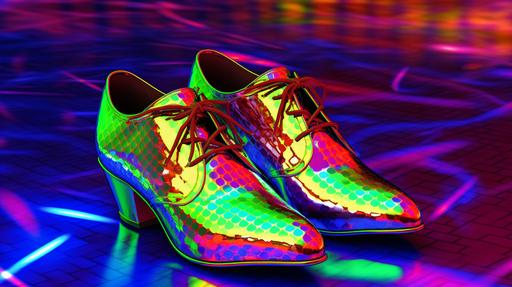 disco shoes, digital art, photo --ar 16:9