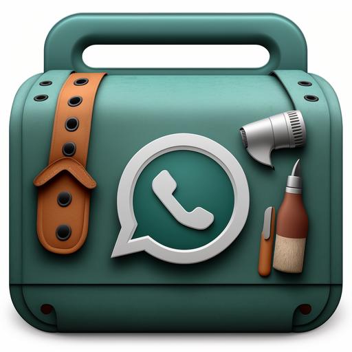 An icon for a toolbox to WhatsApp, vector