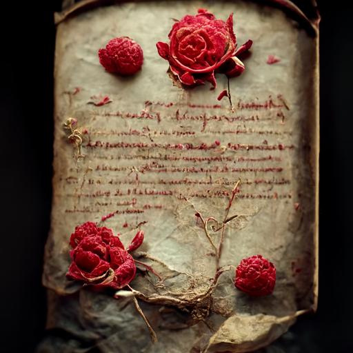 Ancient parchment, with a Leonardo Da Vinci theme with 