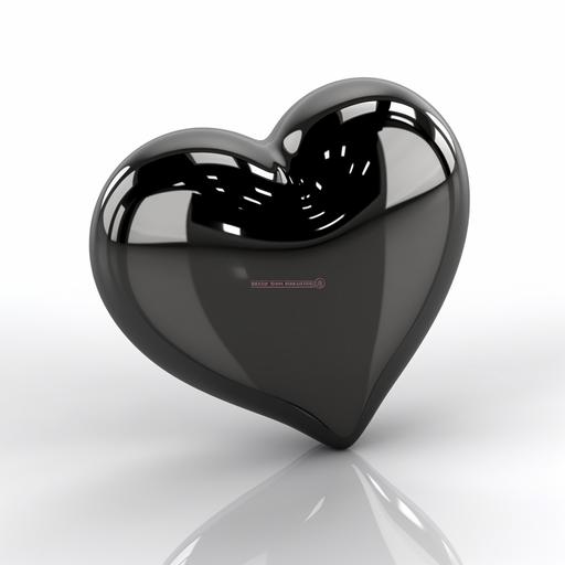 a simple bold glossy black icon of an outline::4 of a heart on a white::3 background, high definition, --q 1 --stylize 50 --v 5 --no frame --no black background --no circle around image