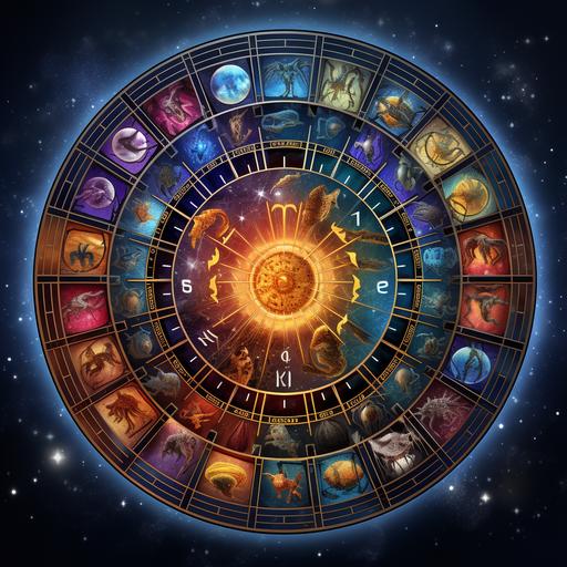 Astrological Ascension: The Scorpio Sequence logo containing these words placed over artwork for a boardgame of the same name that contains illustrations of space overlaid with astrological signs