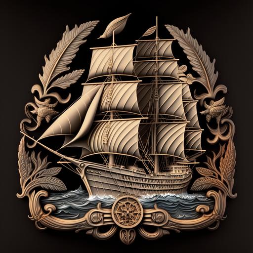 At the center of the symbol, an intricately designed ship sails proudly on the tumultuous waters. The ship's hull is crafted with meticulous detail, showcasing the artistry of the shipbuilders who once crafted vessels of the highest quality. Its sails, billowing in the wind, represent the spirit of exploration and the pursuit of new horizons. Adorning the mast of the ship is a golden figurehead, depicting Saint Elrick himself. The figurehead stands tall and confident, embodying the saint's unwavering dedication to safeguarding seafarers and guiding them through treacherous waters. Saint Elrick's features exude strength and determination, with his eyes fixed on the horizon, ever watchful over those who brave the ocean's depths. Surrounding the ship are swirling waves that capture the essence of the sea's power and unpredictability. The waves are meticulously carved, creating a sense of motion and fluidity. They represent the challenges faced by sailors, reminding them of the need for courage, resilience, and trust in Saint Elrick's protection. At the base of the symbol, a compass rose radiates with intricate detail. Each cardinal direction is marked with precision, emphasizing Saint Elrick's guidance in navigation. The compass rose symbolizes the saint's role as a celestial guide, aiding sailors in finding their way amidst the vastness of the open sea. Woven throughout the design are elements of nautical symbolism. Anchors, ropes, and seashells are delicately intertwined, representing stability, strength, and the treasures that await those who journey with faith and courage. These details serve as a reminder of Saint Elrick's intercession and the blessings he bestows upon sailors in their time of need. The color palette of the symbol is vibrant and dynamic, [...]