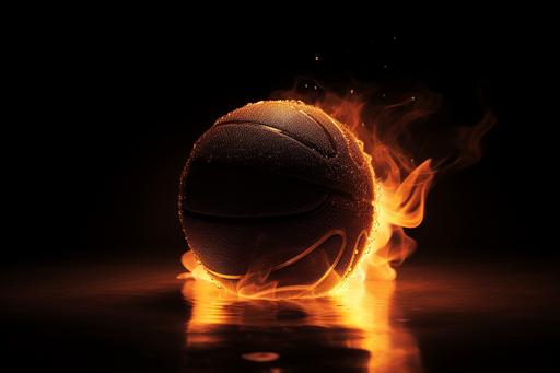 Basketball ball on fire. photorealistic, hasselblad, latra realistic, soft shadows, no contrast, clean sharp focus, accent lighting, natural light, global illumination, photography lighting, incredibly detailed, sharpen details, detailed, highly detailed, high quality, amazing quality, ultra realistic, 32k, RAW photography, behance photographys   unsplash --ar 3:2  --q 2 --s 750 --uplight --q 0.5 --v 5