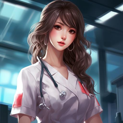Beutiful nurse ai girl