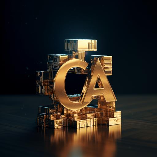CA, logo, blockchain, digital asset, digital style