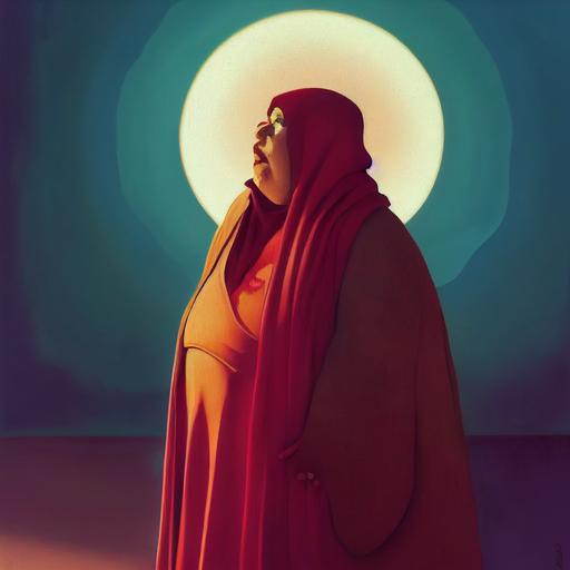 Fat old Arab Bussinesswoman :: Octopus Person Hybrid :: Portrait of fat Saudi Grandmother, octane render, 3d art, reflective, god rays :: painting by Wassily Kandinsky:: painting by frank frazetta :: dawn lighting, cinematic scene, intricate detailed, ultra realism, octane render, 8k --test --creative --chaos 10 --v 3 --upbeta
