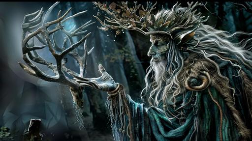 Cailleach, animism, spirit, deer woman showing you a secret pathway --ar 16:9 --v 6.0 --sref