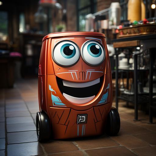 Canny is an adorable trash can that transforms into a lovable transformers character. With a friendly smile and expressive eyes, Canny is always ready to help. Their 