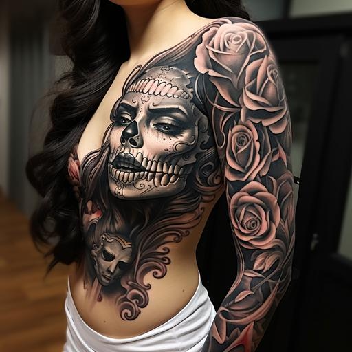 Chicano style, tattoo, design, long sleeve tattoo