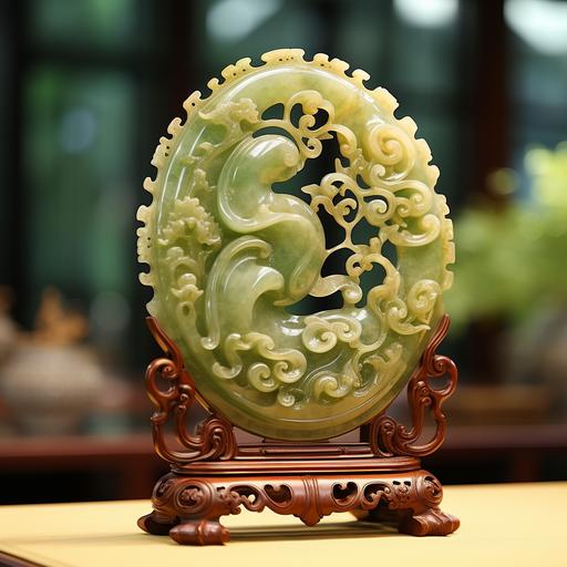 Chinese jade art, a significant part of the country's cultural heritage, is renowned for its exquisite carving, smooth polishing and various symbolism. Jade is traditionally associated with good luck, spirituality, and health in Chinese culture. Pieces can range from ornamental objects to ceremonial items.