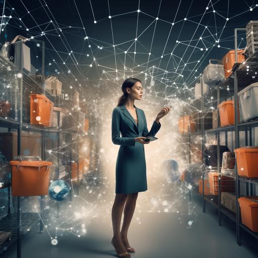 Cloud-connected supply chain: Efficient shopping: online shopping is more seamless and efficient as supply chains are optimized, resulting in faster delivery times and less waste in the fashion industry realistically