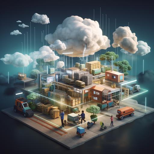 Cloud-connected supply chain: Traceability: consumers can track the journey of their products from manufacture to delivery, creating transparency and trust in a realistic scenery