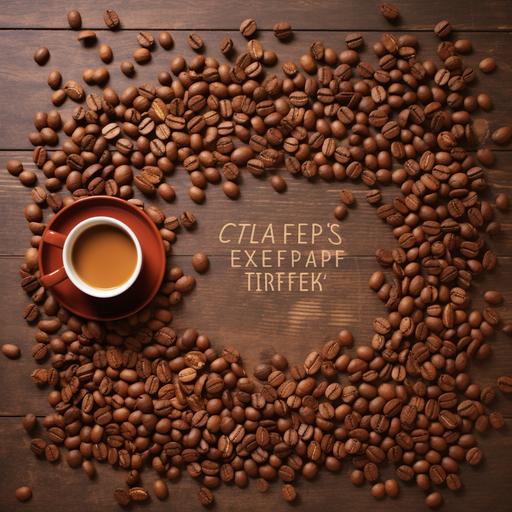 Coffee Beans Wishing happy teachers Day with techers and Students