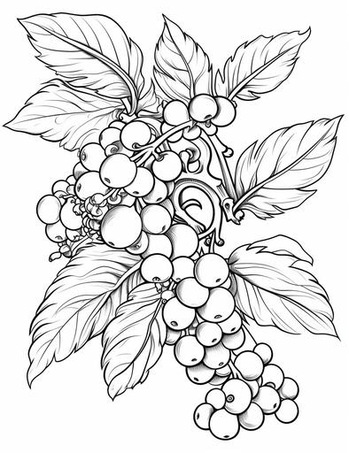 Coloring page line drawing, colouring page, simple thick lines, no shading, no greyscale, no grayscale, cartoon, acorns --no shading --ar 85:110