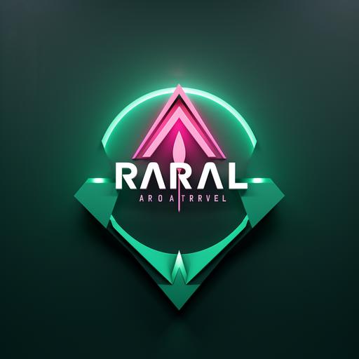 Company logo with clock elements, the name Ari. –no Name Change me in green for the A section and pink for the ri. section, thin and elegant letters, minimalist and original design. - Variations (Strong)