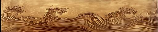 Copper engraving, waves, retro, lines --ar 5:1 --v 6.0