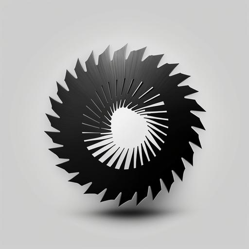Corporate business logo, saw blade, modern, graphic design, minimalist --v 4 --s 150