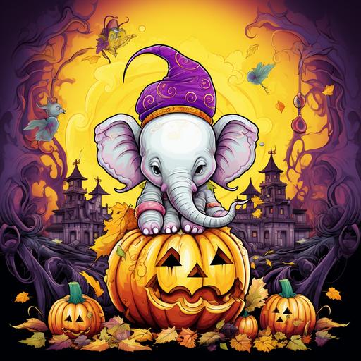 Create Coloring Book cover ,Inspirational Coloring Book for Kids about halloween animal thailand ,Tightly, the yellow tone mixed with purple gives out a tech style that is strange, modern, like the world doesn't forget, allowing children to be creative.