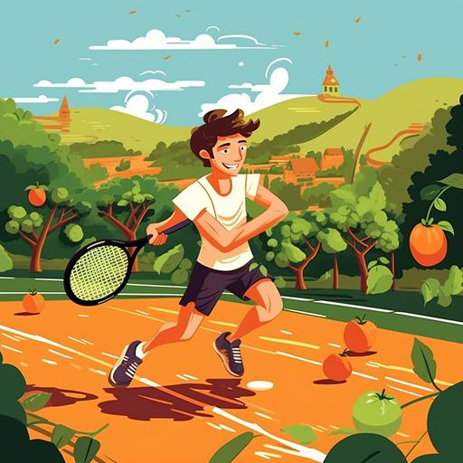 Create a invitation postcard for my 40th birthday. my name is daniel and i will celebrate on Sunday 3 September 2023 from 12 AM to 4 PM in a Tennis club. I am a tennis fan and my guests too