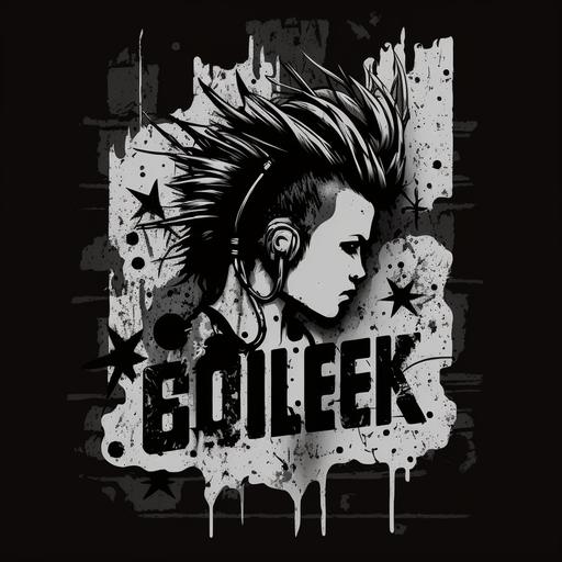 Create a logo that embodies the rebellious spirit and individuality of the punk rock movement. Consider incorporating elements such as distressed textures, bold typography, and iconic punk symbols such as safety pins, spikes, and anarchy signs. The logo should be unique and memorable, standing out from other streetwear brands and inspiring people to embrace their inner rebel and express themselves through fashion.