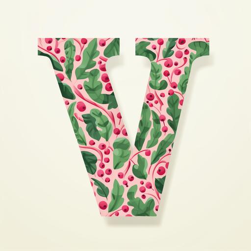 Create a pink cheetah print letter W in cursive with green and pink jungle vines