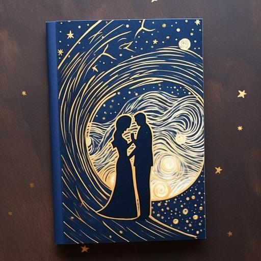Create a starry night-themed prom invitation