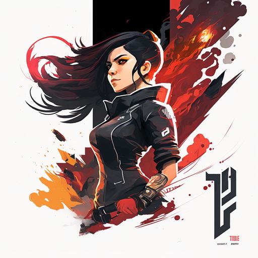 Create an artwork that showcases the power and grace of Jett, one of the most popular and iconic agents in Valorant. Your artwork should capture the energy and intensity of her gameplay, including her unique abilities like her dash and smoke screen. Consider incorporating elements of her character design, such as her sleek clothing and jet-inspired hairstyle. Your artwork should convey the excitement and thrill of playing as Jett, and inspire players to reach new heights with her in the game. The top three winners of the tournament will receive a framed print of your artwork featuring Jett in all her glory.