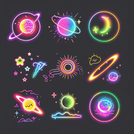 Create an image featuring a variety of objects, each encircled by a glowing line in a different color. The objects should include a mix of natural and man-made elements. The glowing lines around each object should be in distinct and vibrant colors, making each object stand out distinctly against a neutral background. The composition should be visually striking, with the colorful glowing outlines adding a dynamic and engaging aspect to the sceneCreate an image featuring a variety of objects, each encircled by a glowing line in a different color. The objects should include a mix of natural and man-made elements. The glowing lines around each object should be in distinct and vibrant colors, making each object stand out distinctly against a neutral background. The composition should be visually striking, with the colorful glowing outlines adding a dynamic and engaging aspect to the sceneset of weather emoji stickers, 🌈 🌞 🌨️ ☁️, Lo-fi style, kawaii illustration, vaporwave, sparklecore, quirky characters, vibrant holographic gradient, iridescent highlights, flat vector, minimalist, ✨❤️💎, wireframe hologram, white background --v 6.0