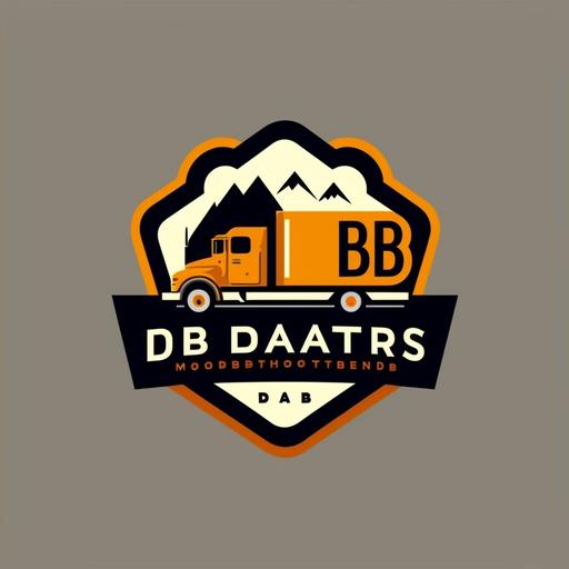 DB logo for movers company badge ,flat,clean,vector --v 4