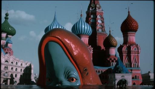 DVD screengrab of 1981 utopian Moscow a whale floats to the surface in the ocean-flooded Red Square, sci - fi horror dark fantasу, terrifying, surreal nightmare, horror, very absurd, dark Bollywood b - movie aesthetic, cyborg droid robot zombie meat blob, Cuisine Chutney Bistro Promenade Cadence Sundries Juncture Boutique Symposium Clutch Hutch Blush Plush Lush Luscious Tenterhooks Choicest Posh Nosh Kudos Rotunda Persnickety Muster Luncheon Decadent Tidbits Monies Strudel Gubernatorial Artisan Hubby Tart Happenstance Fritters Accoutrements Fickle Whimsy Debutante Hosiery Pizazz Panache Barista Zesty Blouse Eclectic Quiche Cobbler Supple Supine Succulent Savory Dollop Morsels Fidget Smidgen Marjoram Gentry Tawdry Tawny Platitudes Repose Auspicious Chortled Prescient Copacetic Nuance Palliative Charcuterie Ganache Sumptuous Resplendent Reproach Ritzy Vivacious Scintillating Libations relish Forte Simpatico, evil, esoteric, steam, unsettling, extremely detailed and clear, supernatural, retrofuturism, colorized, directed by Lucio fulci and David croneberg, photorealistic ultra - detailed, intricate details, --ar 7:4 --v 4