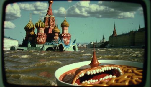 DVD screengrab of 1981 utopian Moscow the river roaring waves cover the walls of the Kremlin, a whale floats to the surface in the ocean-flooded Red Square, sci - fi horror dark fantasу, terrifying, surreal nightmare, horror, very absurd, dark Bollywood b - movie aesthetic, cyborg droid robot zombie meat blob, Cuisine Chutney Bistro Promenade Cadence Sundries Juncture Boutique Symposium Clutch Hutch Blush Plush Lush Luscious Tenterhooks Choicest Posh Nosh Kudos Rotunda Persnickety Muster Luncheon Decadent Tidbits Monies Strudel Gubernatorial Artisan Hubby Tart Happenstance Fritters Accoutrements Fickle Whimsy Debutante Hosiery Pizazz Panache Barista Zesty Blouse Eclectic Quiche Cobbler Supple Supine Succulent Savory Dollop Morsels Fidget Smidgen Marjoram Gentry Tawdry Tawny Platitudes Repose Auspicious Chortled Prescient Copacetic Nuance Palliative Charcuterie Ganache Sumptuous Resplendent Reproach Ritzy Vivacious Scintillating Libations relish Forte Simpatico, evil, esoteric, steam, unsettling, extremely detailed and clear, supernatural, retrofuturism, colorized, directed by Lucio fulci and David croneberg, cyberpunk, mad, soulless eyes, creepy, science fiction, 