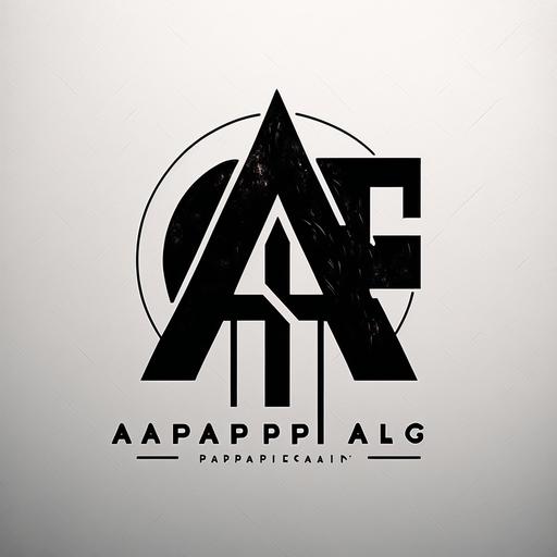 Design a minimalist AP logo for a graphic designer