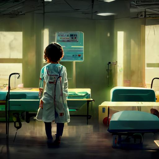 Doctor, working hard, 4k, hospital, children happy, by Ko Young Hoon, Visual Novel, Cinematic, Happy --q 2