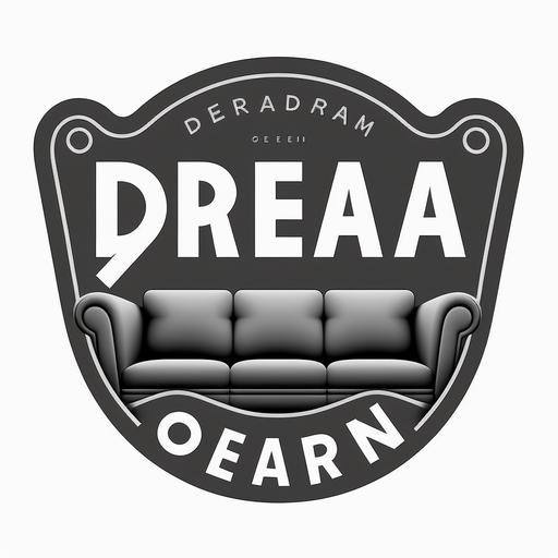 Dream Sofa Team Logo Grayscale