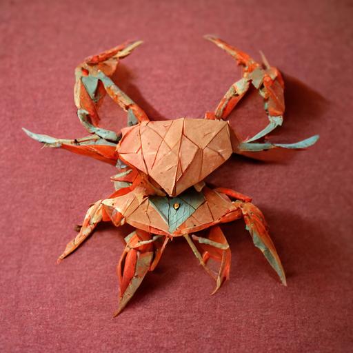 hyper complex origami crab