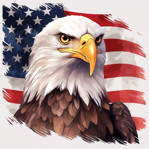 Eagle Flag PNG Patriotic USA Eagle Flag Clipart American Eagle Transparent Clipart Eagle Flag Sublimation United States Eagle