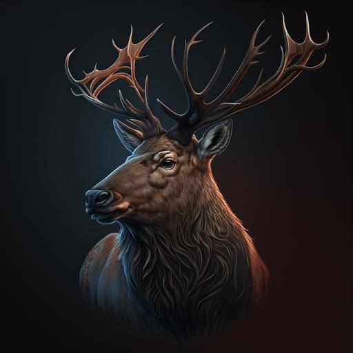 Elk, Deer, Profile Picture, NFT, Avatar, for logo