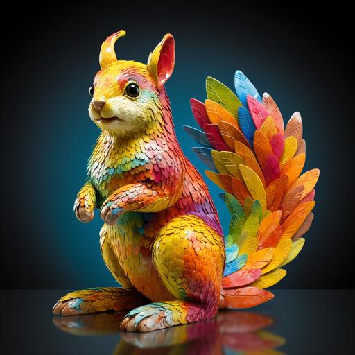 Envision a remarkable sight that combines the elegance of a golden squirrel with the vivid splashes of rainbow colors. This extraordinary creature stands before you, its fur glistening with a resplendent golden hue, radiating an air of regal allure. But this squirrel is no ordinary woodland dweller. Its form is brought to life in stunning 3D detail, allowing every contour, curve, and fur strand to be rendered with precision and realism. Its three-dimensional presence adds depth and a lifelike quality to the scene, immersing you in its enchanting presence. As your gaze moves closer, you notice that the squirrel's fur has been magically touched by the vibrant colors of the rainbow. Splashes of red, orange, yellow, green, blue, and purple intermingle across its body, as if a celestial artist has playfully adorned it with a kaleidoscope of hues. The colors seem to dance and blend together, creating a mesmerizing spectacle of harmony and vibrancy. The golden squirrel, resplendent in its shimmering coat and adorned with the splashes of rainbow colors, exudes an air of majesty and wonder. It stands as a symbol of nature's beauty and the captivating magic that can be found within our world. This stunning portrayal of the golden squirrel splashed with rainbow colors is brought to life with meticulous attention to detail and a commitment to high-resolution quality. Each brushstroke and color variation is captured with precision, ensuring that every nuance and subtlety is faithfully represented. Through its three-dimensional form and high-resolution quality, this artwork allows you to immerse yourself in the radiant beauty of the golden squirrel splashed with rainbow colors. It sparks a sense of awe and wonder, inviting you to appreciate the magic and splendor that exists in [...]