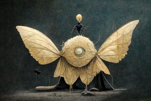 black feathered butterfly fairy, art by Shaun Tan, art by Roger Olmos, golden rule proportions, minimalist, pop surrealism, dynamic composition, in style of adventure time, intricate detail, concept art, illustration, dramatic light, epic, masterpiece, graphite pencil, --ar 20:14