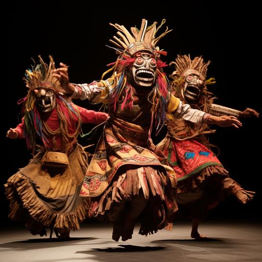 Folkloric dance performances with Chupacabra-inspired costumes.