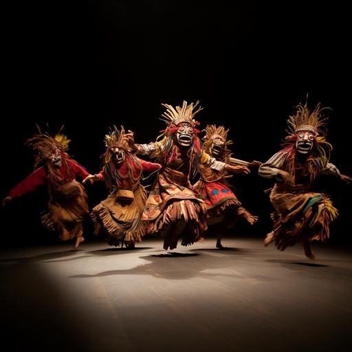 Folkloric dance performances with Chupacabra-inspired costumes.